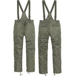 Brandit Outdoorhose US Thermohose mit Hosenträger Neu Wasserabweisend grün 5XL