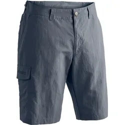 Funktionsshorts MAIER SPORTS "Main", Herren, Gr. 50, Normalgrößen, grau, 100% Polyamid, Hosen, Herren Shorts, kurze Outdoor-Hose, Bermuda mit 4 Taschen, Regular Fit