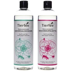 Tierfee-Set Ökologischer Universalreiniger + Geschirrspülmittel, je 500 ml