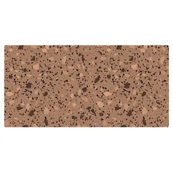 Bilderdepot24 Läufer Teppich Kork Flur Küche Muster Terrazzo lang modern funktional grau 140 cm x 70 cm