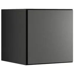 BMG Möbel Schranksystem Modul+ (Einzelschränke und Regale kombinierbar im Baukastenprinzip, wählbar aus Regal, Schrank mit Tür oder Schrank mit Klappe) mit oder ohne Fronten, griffloses Design, Made in Germany schwarz