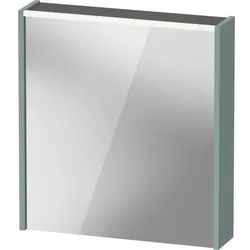 Duravit D-Code Spiegelschrank DC7105LHGHG0000 650x700 mm, Fjordgrün, mit Beleuchtung und Steckdose