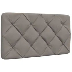 vidaXL Bett, Kopfteil-Kissen Taupe 90 cm Stoff