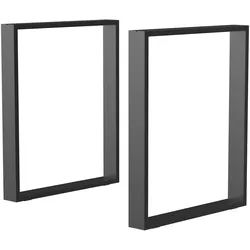 HOMCOM - Tischbeine - 60L x 8B x 72H cm - schwarz