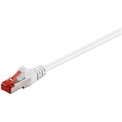 Goobay CAT 6 Patchkabel, S/FTP (PiMF), 1m, Weiß