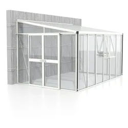 Vitavia Gewächshaus Helena 10200 inkl. 2 Seitenfenstern - 10,2 m2 -weiß