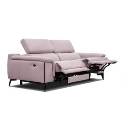 RELAXSOFA MATERA 3-Sitzer mit 2 Relaxfunktionen, rosa