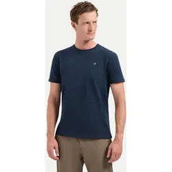 T-Shirt Crewneck Slub Blau XL