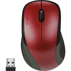 Speedlink KAPPA kabellose, wiederaufladbare, ergonomische Maus (Funk, Wireless, 2400 dpi, kabellos optischer Maussensor) rot
