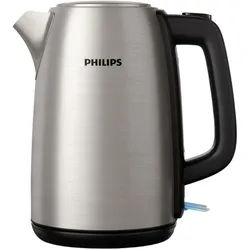 Philips Wasserkocher HD9351/90 Viva - Wasserkocher - metall/schwarz, 1,7 l, 2200 W schwarz|silberfarben