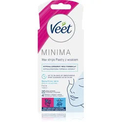 Veet Minima Hypoallergenic Enthaarungswachsstreifen für das Gesicht 20 St.
