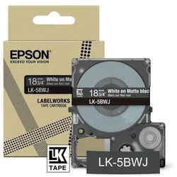 Epson 18mm blau schwarz LK5LBJ Schriftband matt 8m Tintenpatrone schwarz