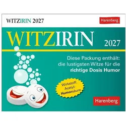Harenberg Kalender Verlag Abreißkalender Witzirin Tagesabreißkalender 2027 - Diese Packung enthält: die...