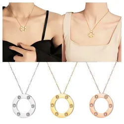 ROUGEMONT Kette mit Anhänger Trend Anhänger Halskette Hypoallergen Wasserfest Gold, Hypoallergen goldfarben