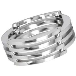 Order & Smile Schmuck Fingerring Herren Ring Edelstahl Kettenring beweglich 66