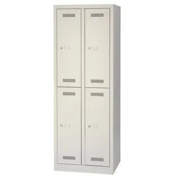 Bisley Garderobenspind »MonoBloc™« 2x 30 cm Abteile mit je 2 Fächern grau, 61x170x50 cm