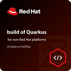 Red Hat build of Quarkus for non-Red Hat platforms (2 Cores or 4 vCPUs)
