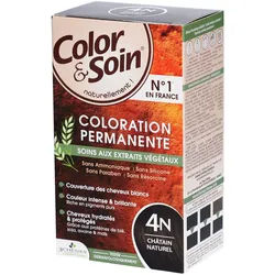 Color & Soin® Dauerhafte Haarfarbe 4N Naturbraun