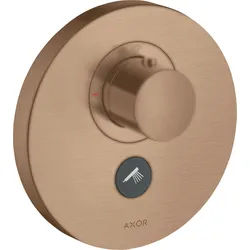 hansgrohe AXOR Starck ShowerSelect round Thermostat Highflow Unterputzmodell für 1 Verbraucher und einen zusätzlichen Abgang, 36726310, Farbe: Brushed Red Gold