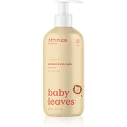 Attitude Baby Leaves Pear Nectar Duschgel & Shampoo 2 in 1 für Kinder 473 ml