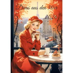 raxxa Wandkalender Divas aus den 50er 2026 - hoch