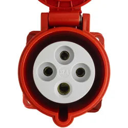 Einbausteckdose CEE Steckdose 400V 32A 4P 75x75 mm VDE TP Electric 3126-322-1675