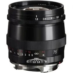Voigtländer Ultron 75mm F1.9 S.C. VM Schwarz