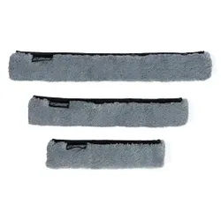 MOERMAN BAOBAB Mikrofasereinwascherbezug mit Pad, Mikrofaserbezug mit Scheuerpad für effiziente Fensterreinigung, 1 Packung = 10 Stück, Breite: 35 cm