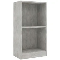 vidaXL Bücherregal NA Bücherregal Betongrau 40x24x75 cm Spanplatte grau