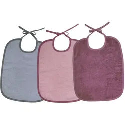 Wörner Lätzchen Bindelätzchen 3er Pack 32x40 cm, (3-St), maschinenwaschbar, trocknergeeignet rosa