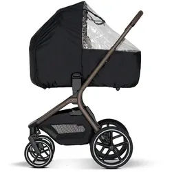 My Junior Regenverdeck , Schwarz, Transparent , Kunststoff , 10x5x12 cm , EN 1888 , reißfest, Klettverschlüsse, Belüftungsloch , Baby on Tour, Kinderwagen, Kinderwagenzubehör, Kinderwagen-Regenschutz & Babyschalen-Regenverdecke