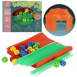 Sarcia.eu Konstruktion Strohhalme/Bälle 88 Stück MEGA CREATIVE Konstruktionsspielsteine