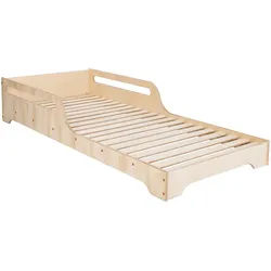 arthur berndt Bodenbett , Birkefarben , Holz , Echtholz , 70x140 cm , Hergestellt in Europa , Babymöbel & Kindermöbel, Kinderzimmer & Jugendzimmer, Kinderbetten