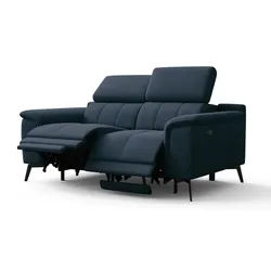 RELAXSOFA FIERO 2-Sitzer mit 2 Relaxfunktionen, dunkelblau