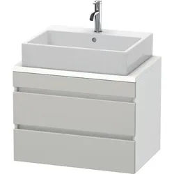 Duravit DuraStyle Konsolenwaschtischunterbau wandhängend Betongrau & Weiß Matt 700x478x512 mm - DS53 DS530600718