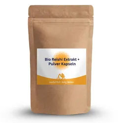 natürlich lang leben BIO Reishi Extrakt + Pulver Kapseln 66 g