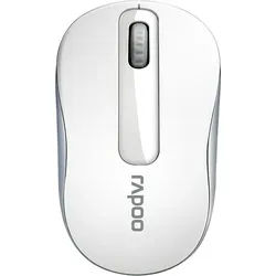 Rapoo M10Plus Basic Wireless drahtlose optische Maus (Funk, bis zu 12 Monaten Batterielaufzeit) weiß
