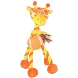 TRIXIE Tier mit Tau & Tennisball, Plüsch, 28 cm, sortiert