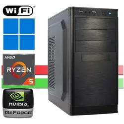 X-HARDWARE X-Power Computer 5500, 32GB RAM, GT 1030, 1000GB SSD + bis zu 4TB HDD Business-PC (AMD Ryzen 5 5500, Nvidea GeForce GT 1030, 32 GB RAM, 2000 GB HDD, 1000 GB SSD, Luftkühlung, Windows 11 Professional) 2000 GB