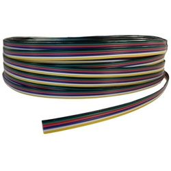 ENERGMiX LED Stripe 6 adrig CCT RGB RGBW RGBCW 2-6 Adern Verlängerungskabel Anschlusskabel, Anschlusskabel Flachkabel 6-adrig für 12v 24v RGB-CCT LED Streifen