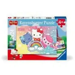 Ravensburger Puzzle Kinderpuzzle 2x24 Teile - Hello Kitty - Die besten Freunde, 24 Puzzleteile