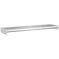 vidaXL Stufenmatte Gitterroststufe 90x24x7 cm Verzinkter Stahl, Rechteckig, Höhe: 7 mm silberfarben