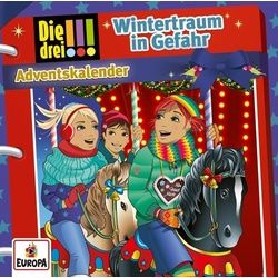 United Soft Media Hörspiel-CD Die drei !!! - Wintertraum in Gefahr - Adventskalender, 2 Audio-CD