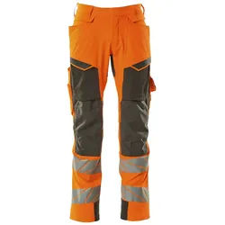 Warn Stretchbundhose Kl.2 ACCELERATE SAFE - 82C48 (EU 48) - orange/dunkelanthrazit