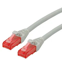 ROLINE Patchkabel Cat.6 UTP, Component Level, LSOH, grau, 1 m