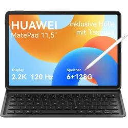 Huawei MatePad 11.5" 2024 6+128GB Tablet (11,5", 128 GB, HarmonyOS, Lautstärkeregler) grau