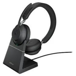 Jabra Stereo Headset »Evolve2 65 MS USB-C« mit Ladestation schwarz