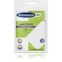 Cederroth Salvequick Maxi Cover Schnellverband, Atmungsaktives, steriles Pflaster, weich und flexibel, 1 Packung = 5 Stück