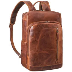 STILORD Notebook-Rucksack "Johnson" Lederrucksack Herren Business