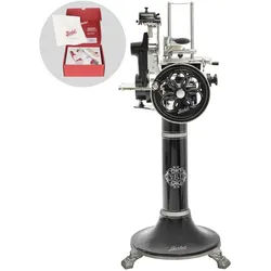 BERKEL B2 schwarz - Aufschnittmaschine mit Schwungrad- mit Sockel - Messer 265 mm aus verchromtem Stahl